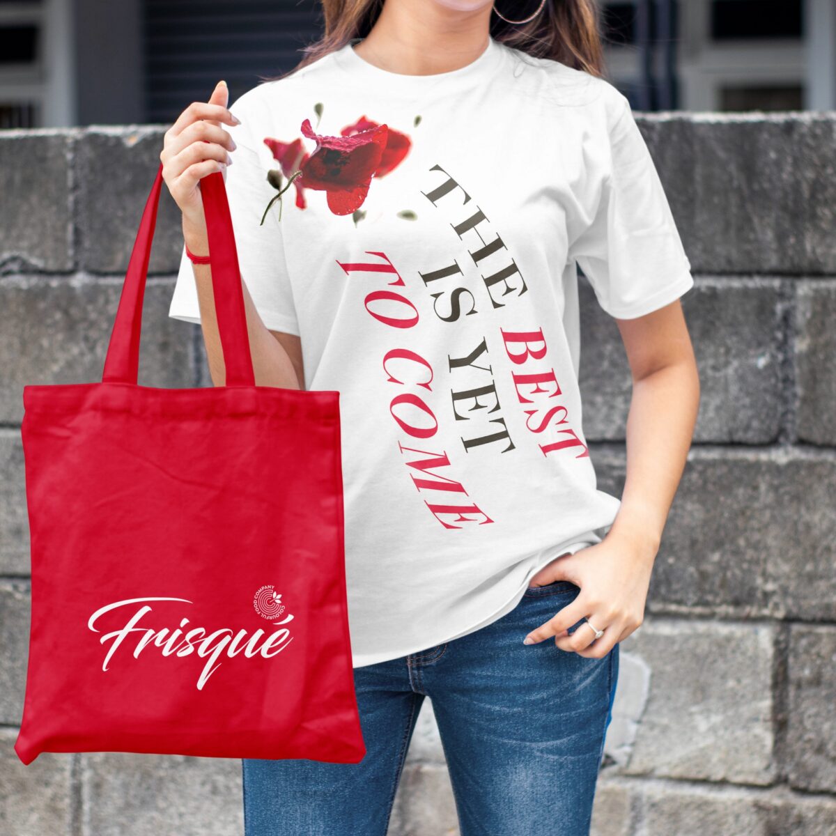 Frisque T-Shirt with Canvas Bag