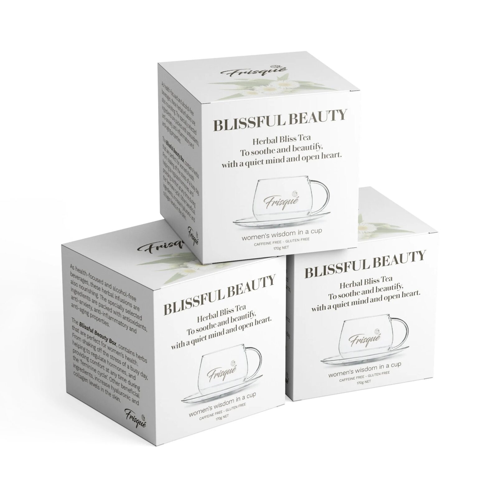 Blissful Beauty Loose Leaf Tea 30g in GLASS CANISTER